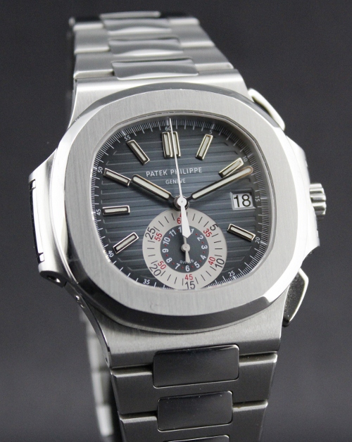 (image for) PATEK PHILIPPE 5980/1A NAUTILUS CHRONOGRAPH STEEL / CERT